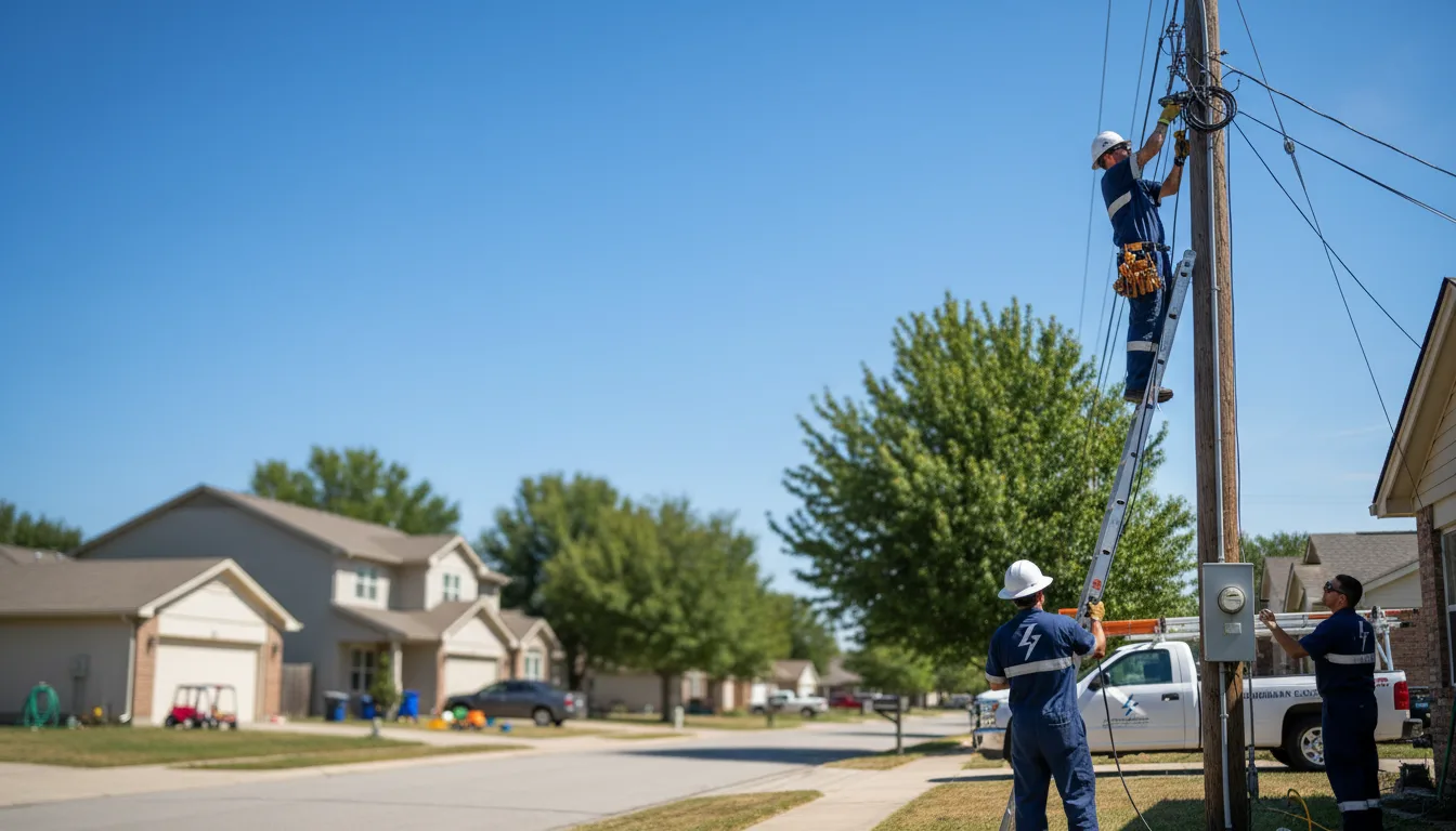 Residential electrician providing installation services in Thoreau, NM